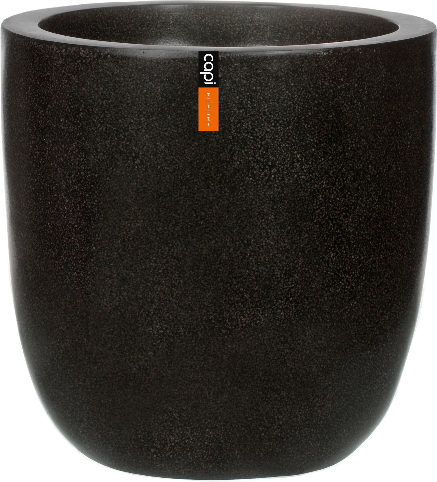 Capi Europe bloempot Lux Terrazzo zwart D 28 H 26 cm