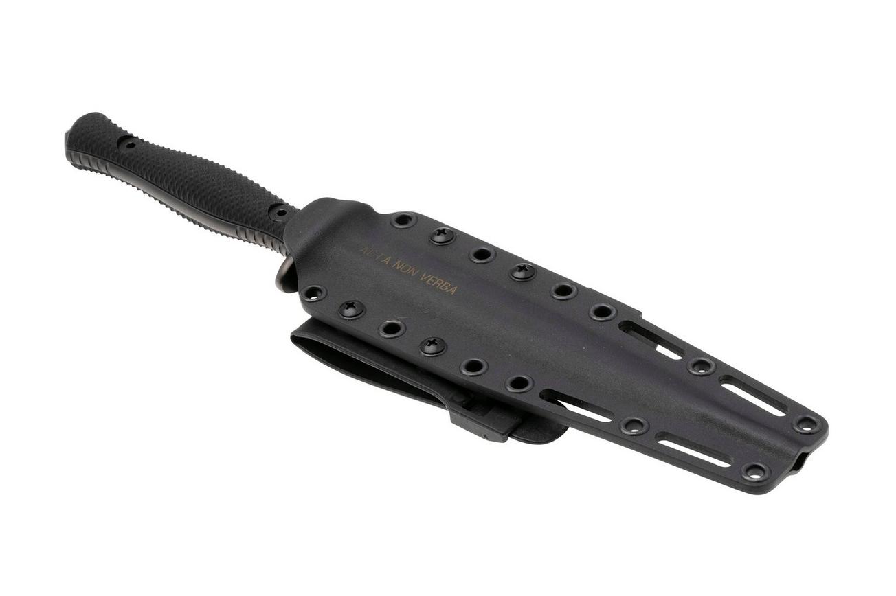 ANV M500 Anthropoid DLC Elmax, Black Handle, M500-001, Black Kydex Sheath, dolkmes