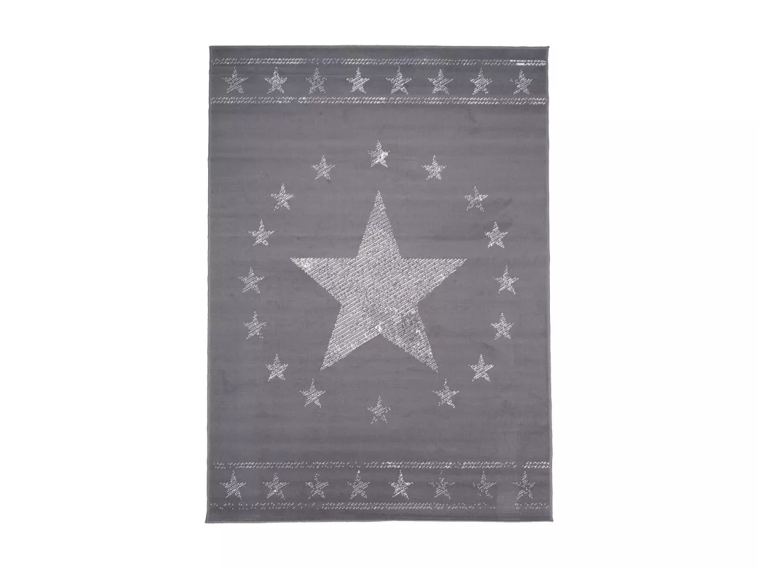 Tapis enfant 60x110 rectangle tissé gris AF1 1ST START