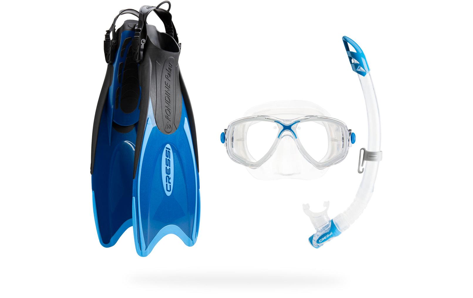 Palau Snorkeling fins set Blue/Azure M/LSchnorchelflossen-Set