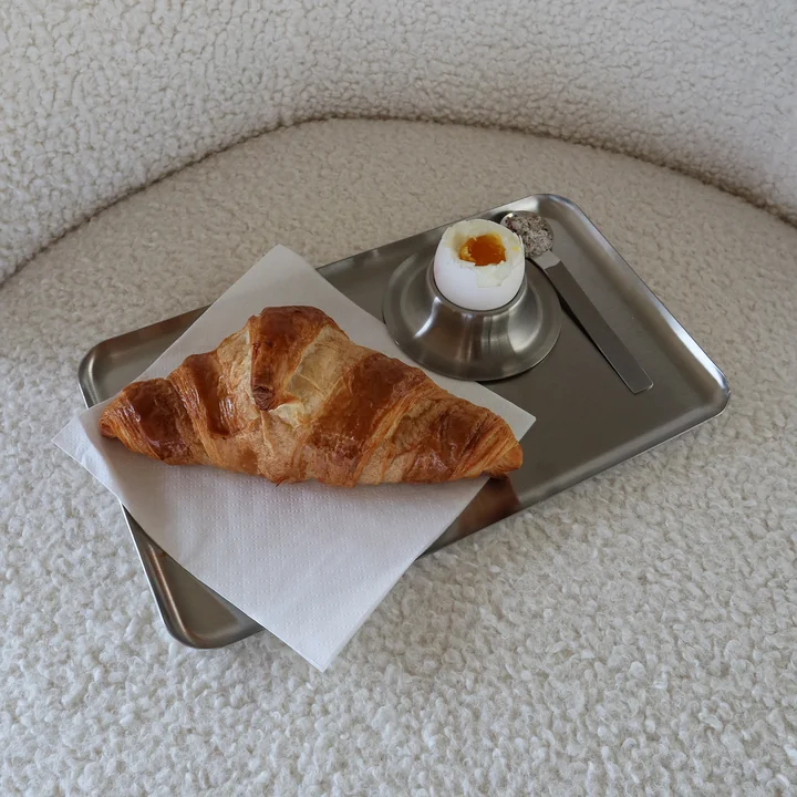 Nichba Design - Serviertablett M, 15 x 26 cm, Edelstahl