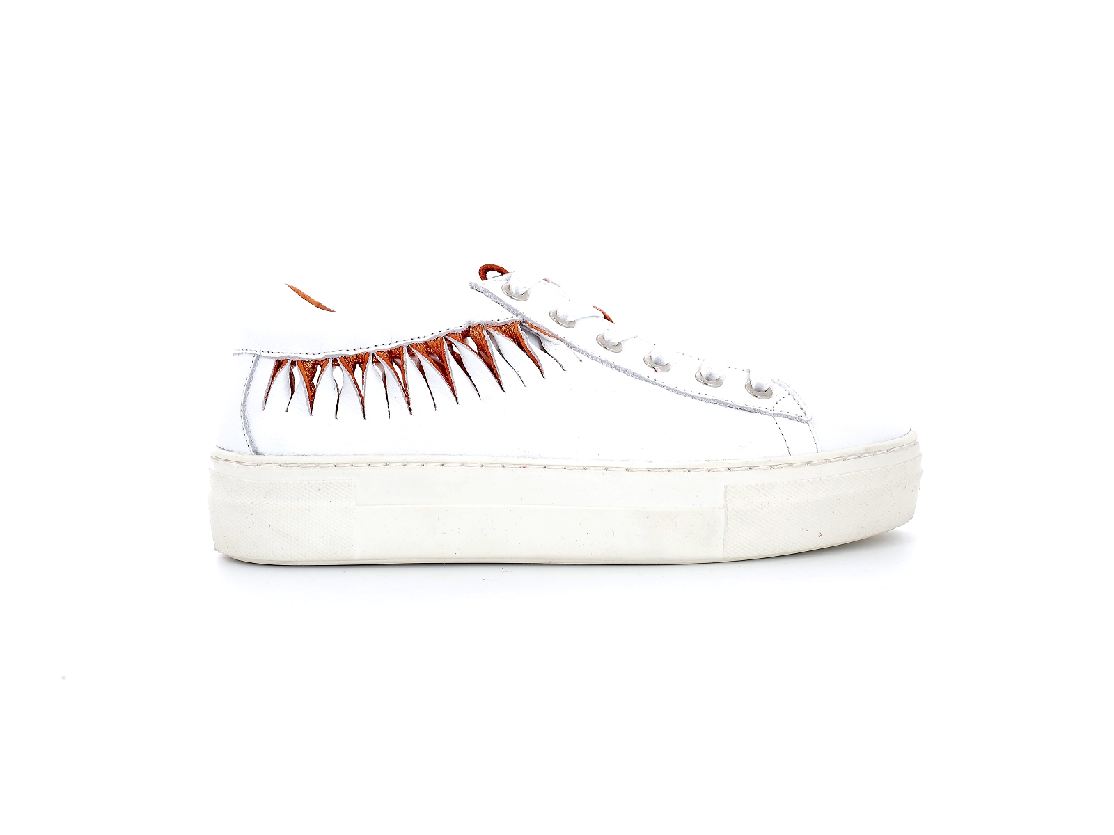 Metamorf ose-LAFFY Cuir Blanc Orange