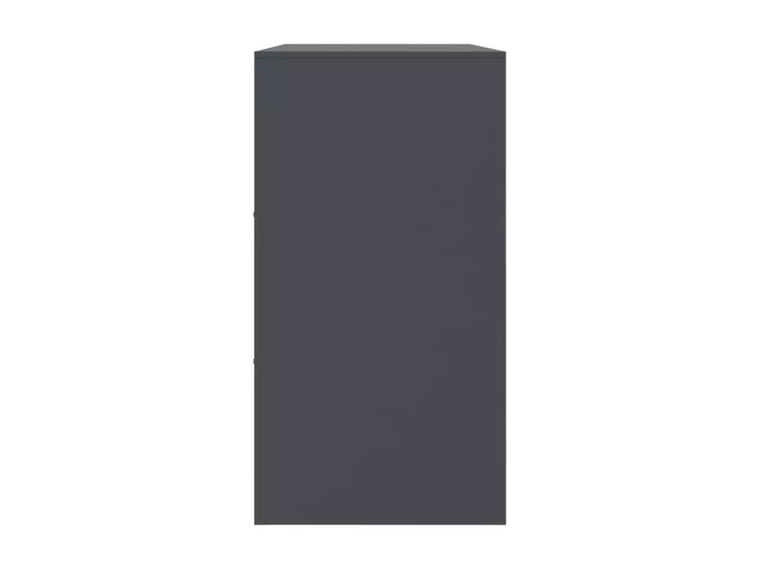 Buffet anthracite 99x39x73 cm acier