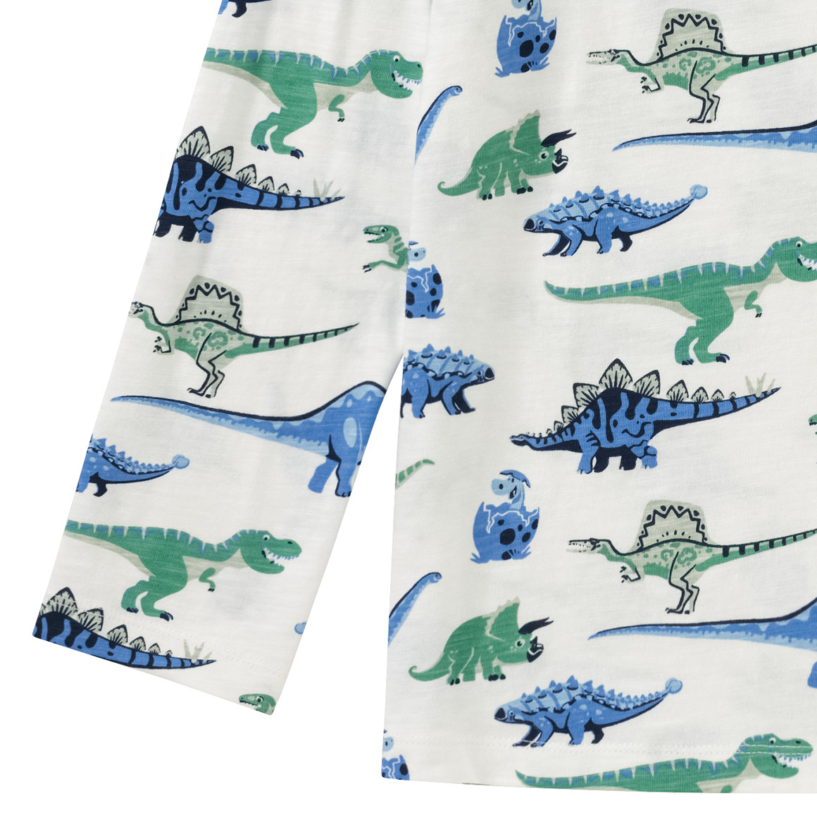 Topolino Jungen Langarmshirt mit Dino-Print weiss