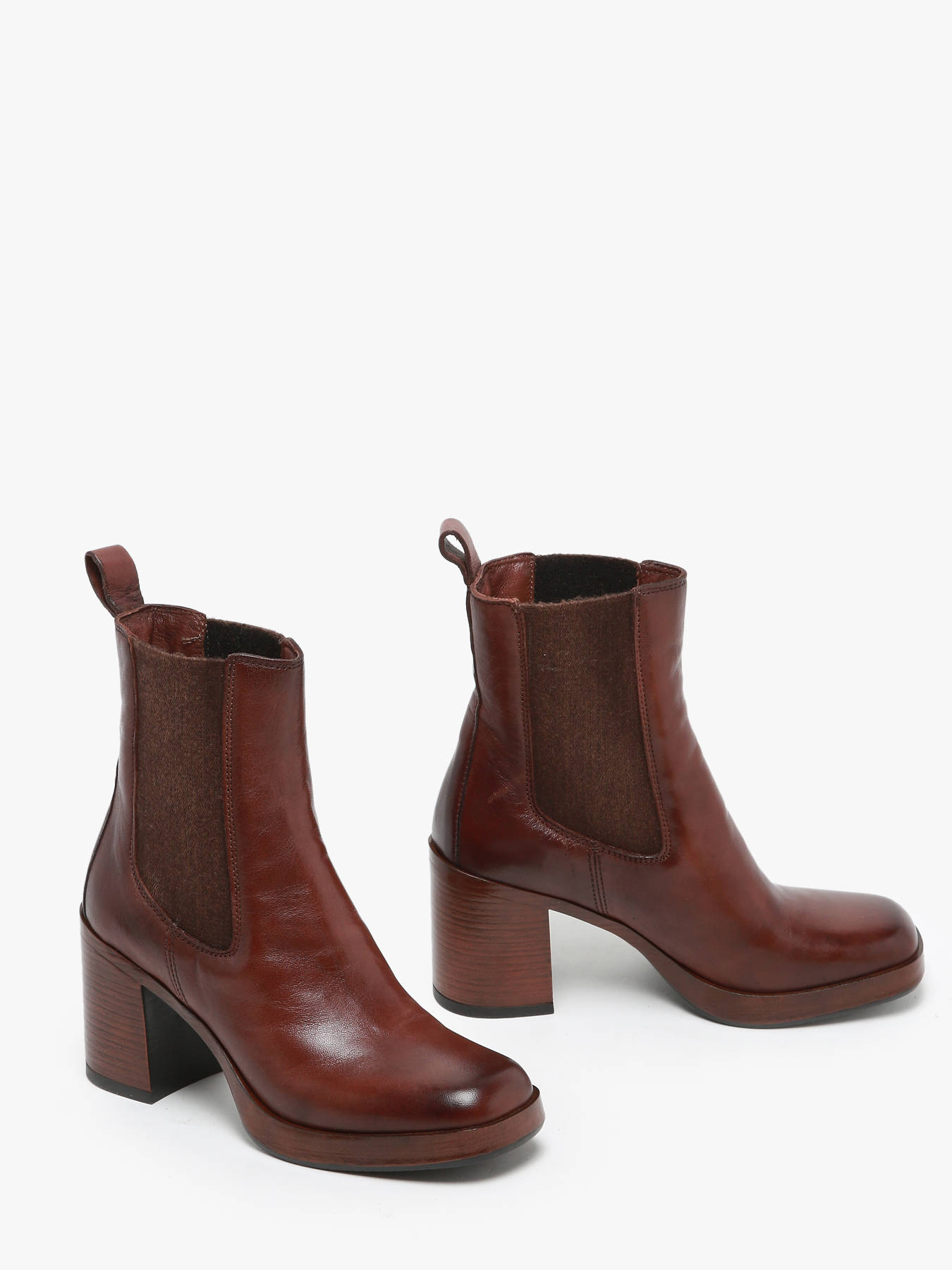 Bottines  talon en cuir MJUS