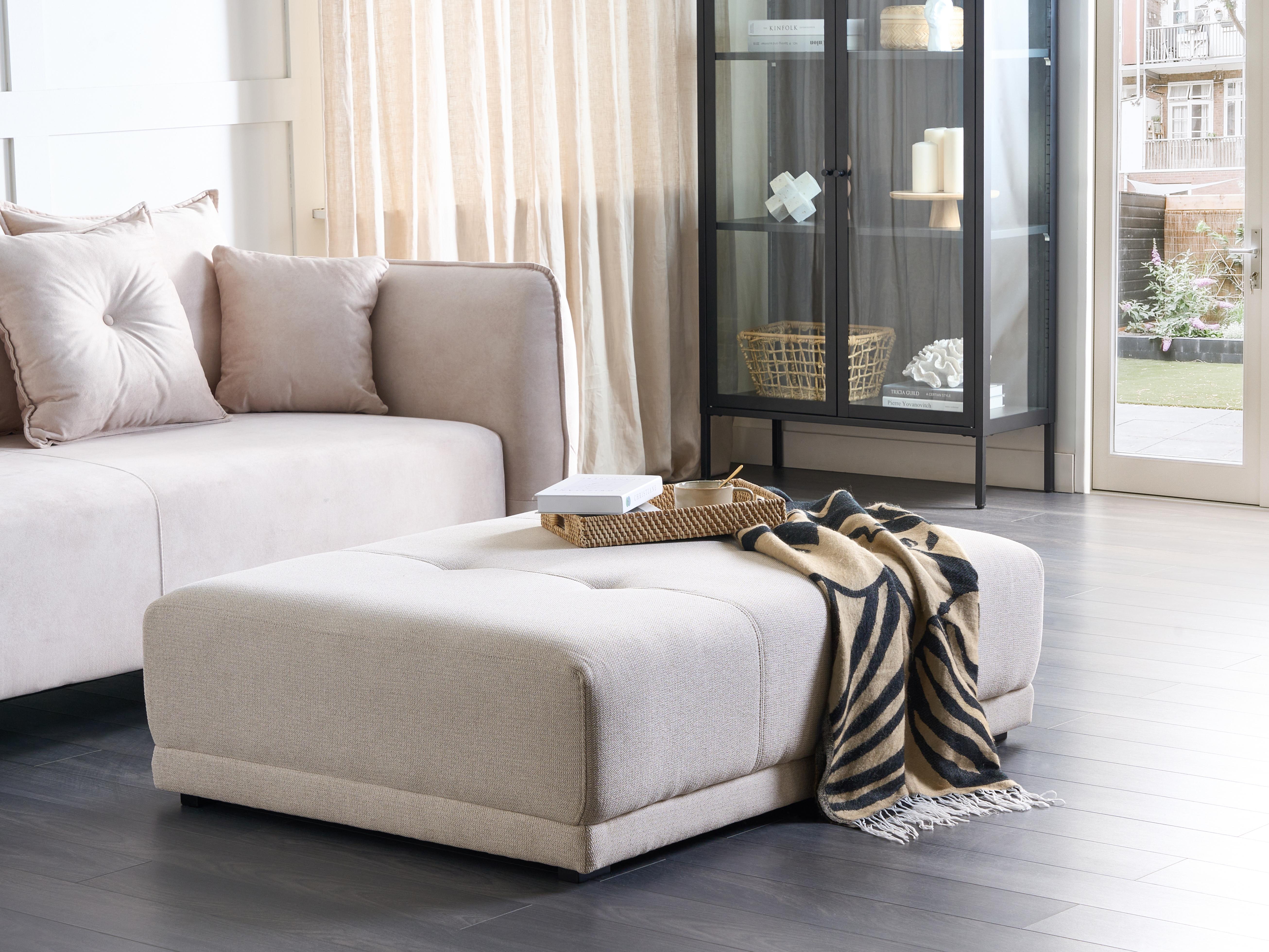 Ottomaan TORPO Stof Beige