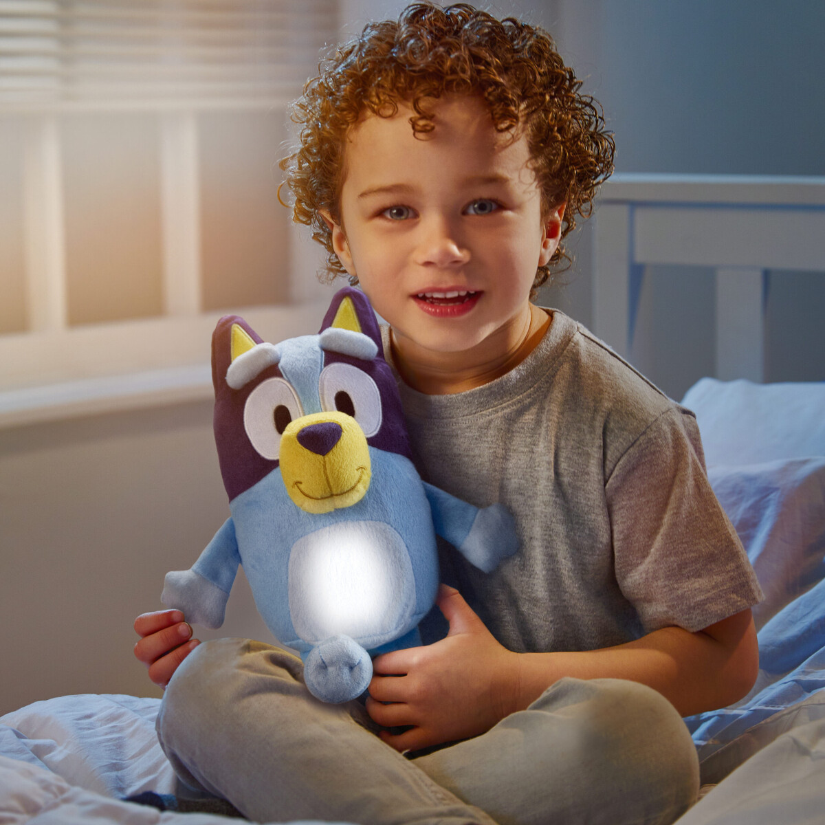Goglow - Bluey Bamse Med Natlys - 23 CM