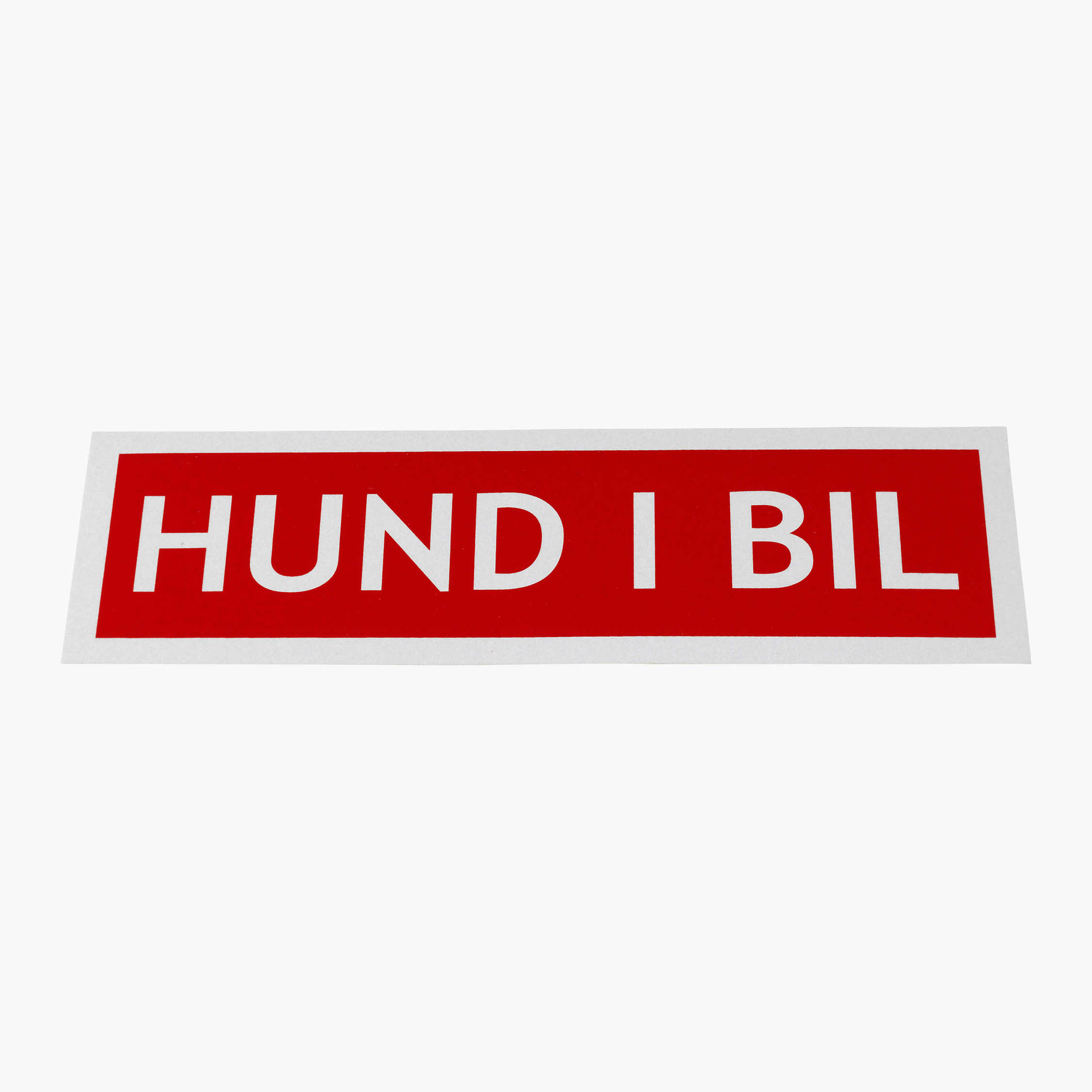 Hund i bil-dekal