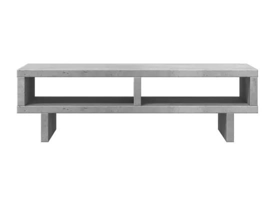 Support de moniteur gris béton 50x27x15 cm bois d'ingénierie