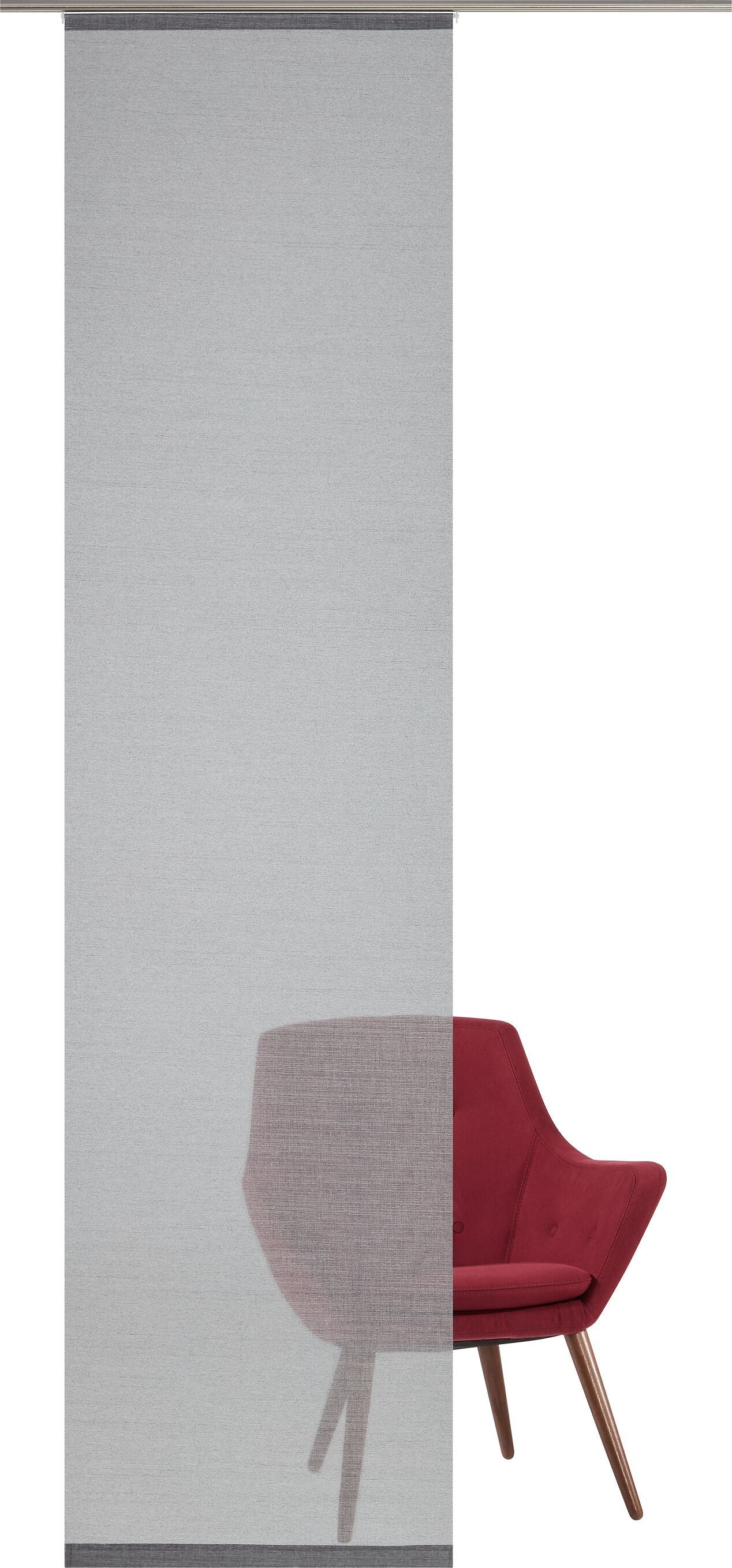 DINO Flächenvorhang - Dunkelgrau / B: 60.0 cm x H: 245.0 cm