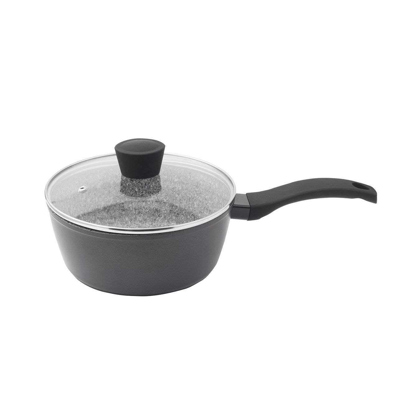 Kitchencook Casserole aluminium forgé induction granit infusion cas18tfi gris/noir - D.18 cm