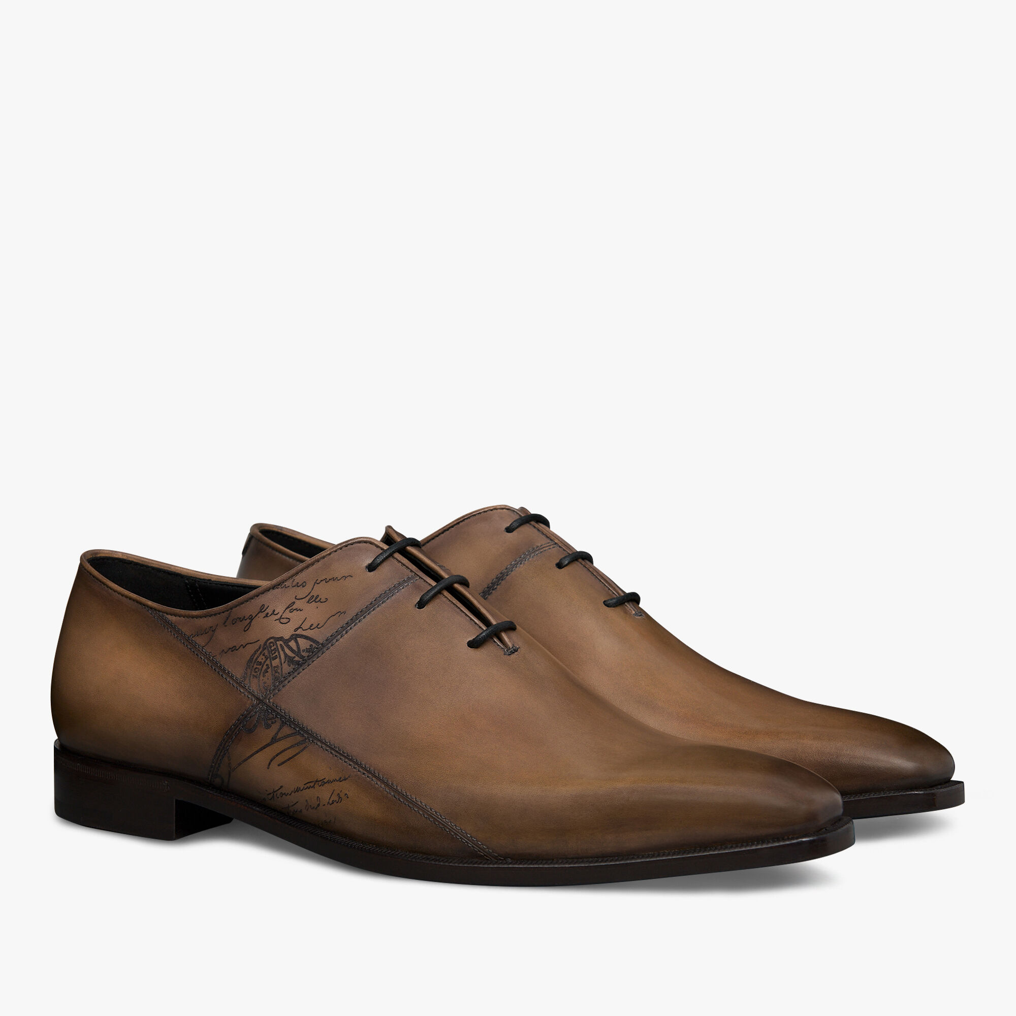 Richelieu Alessandro Demesure Patchwork En Cuir Scritto