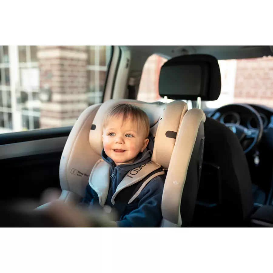 AXKID Kindersitz Spinkid i-Size Brick Melange