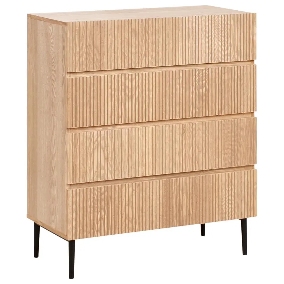 BLYTHE- Ladekast 4 lades - Bruin - MDF