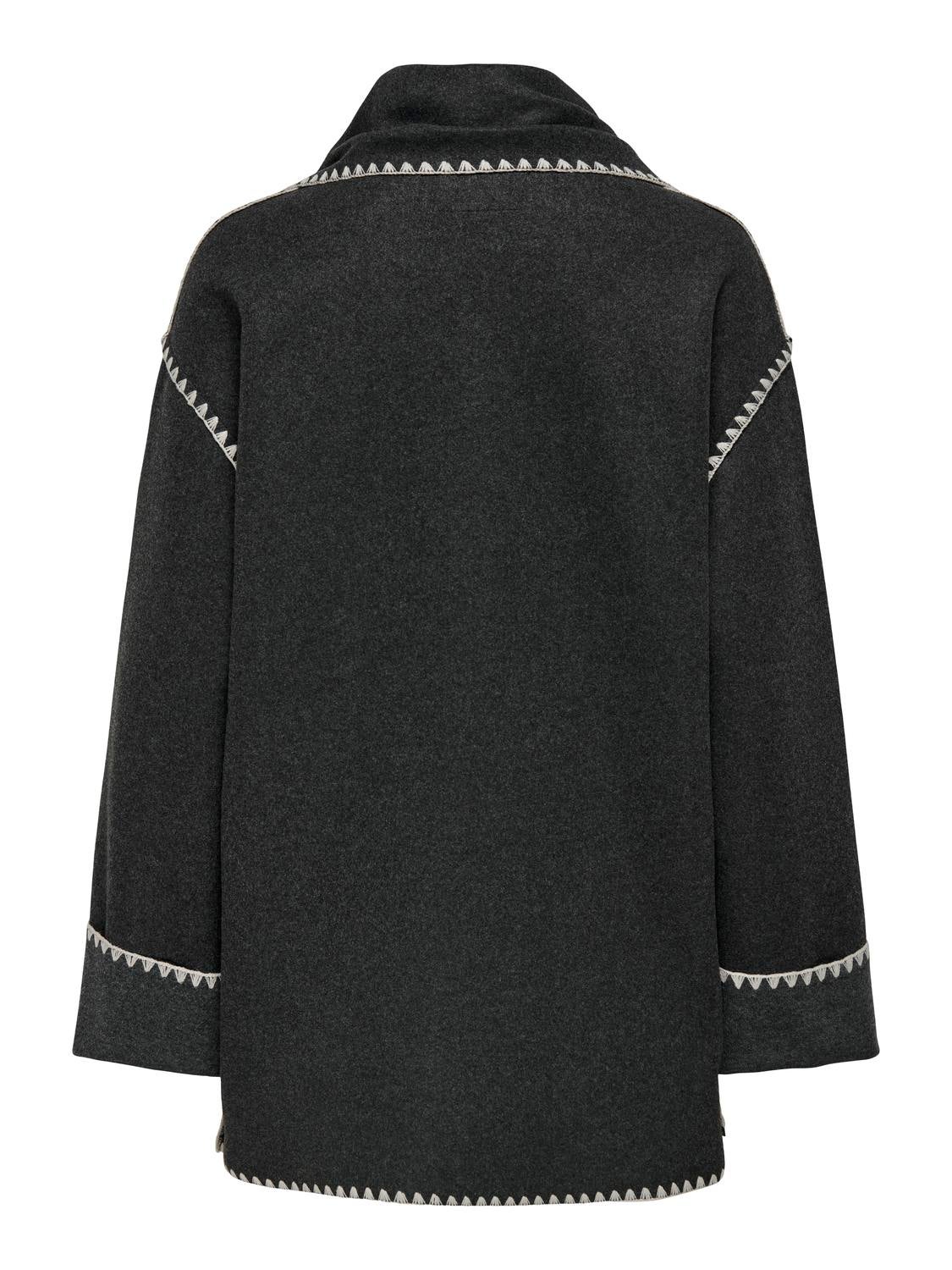 ONLELBA Mantel Dark Grey Melange