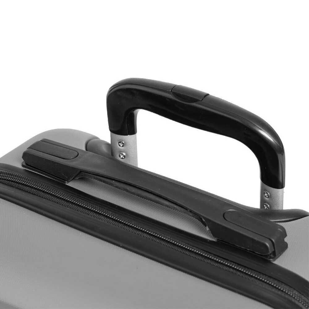 Valise cabine 32L plastique ABS grise 35x22xH57cm
