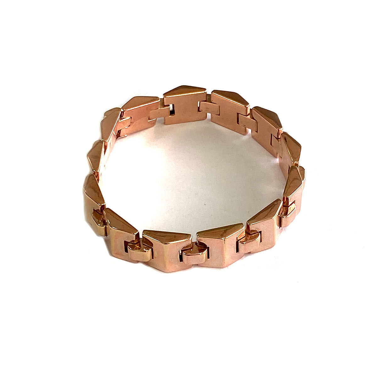 Bracelet d'occasion or rose 750 18 cm