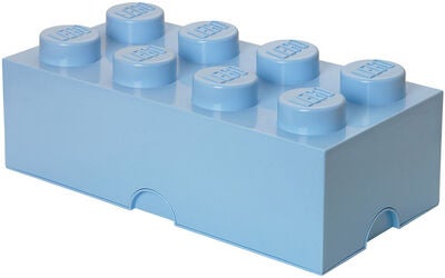 LEGO Oppbevaringsboks 8 Lyseblå