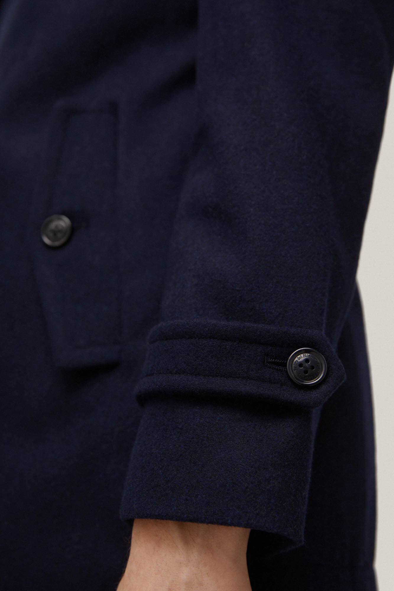 Blazer de abotoamento duplo - Azul
