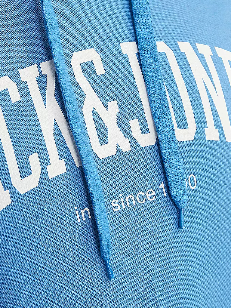 JACK & JONES Kapuzensweater - Hoodie JJEJOSH hellblau