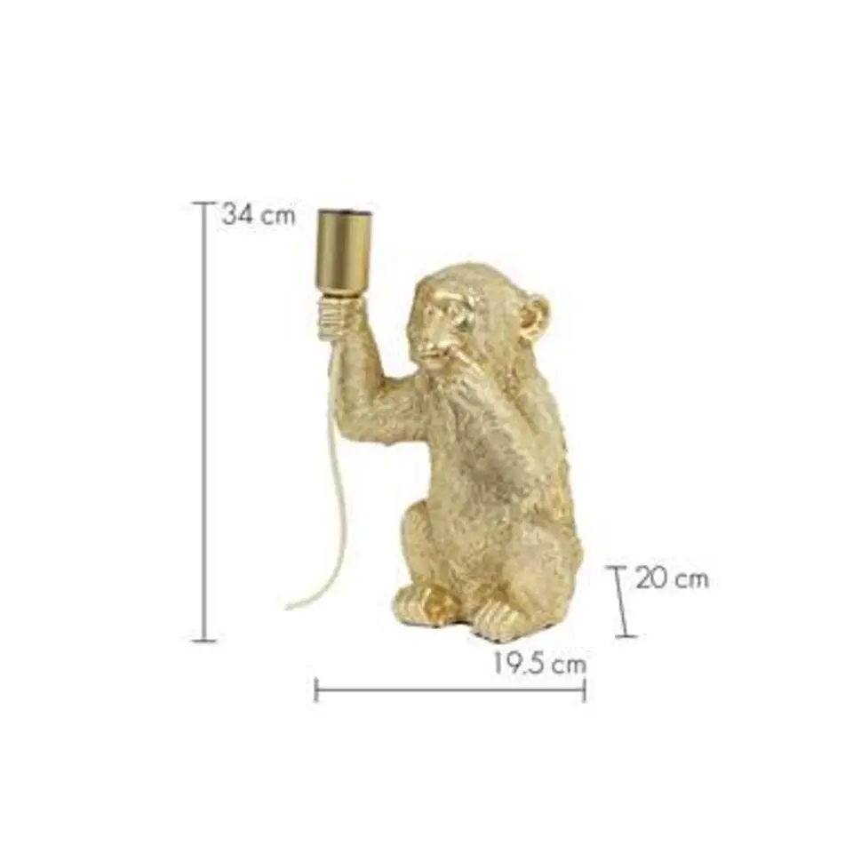 Tafellamp MONKEY goud