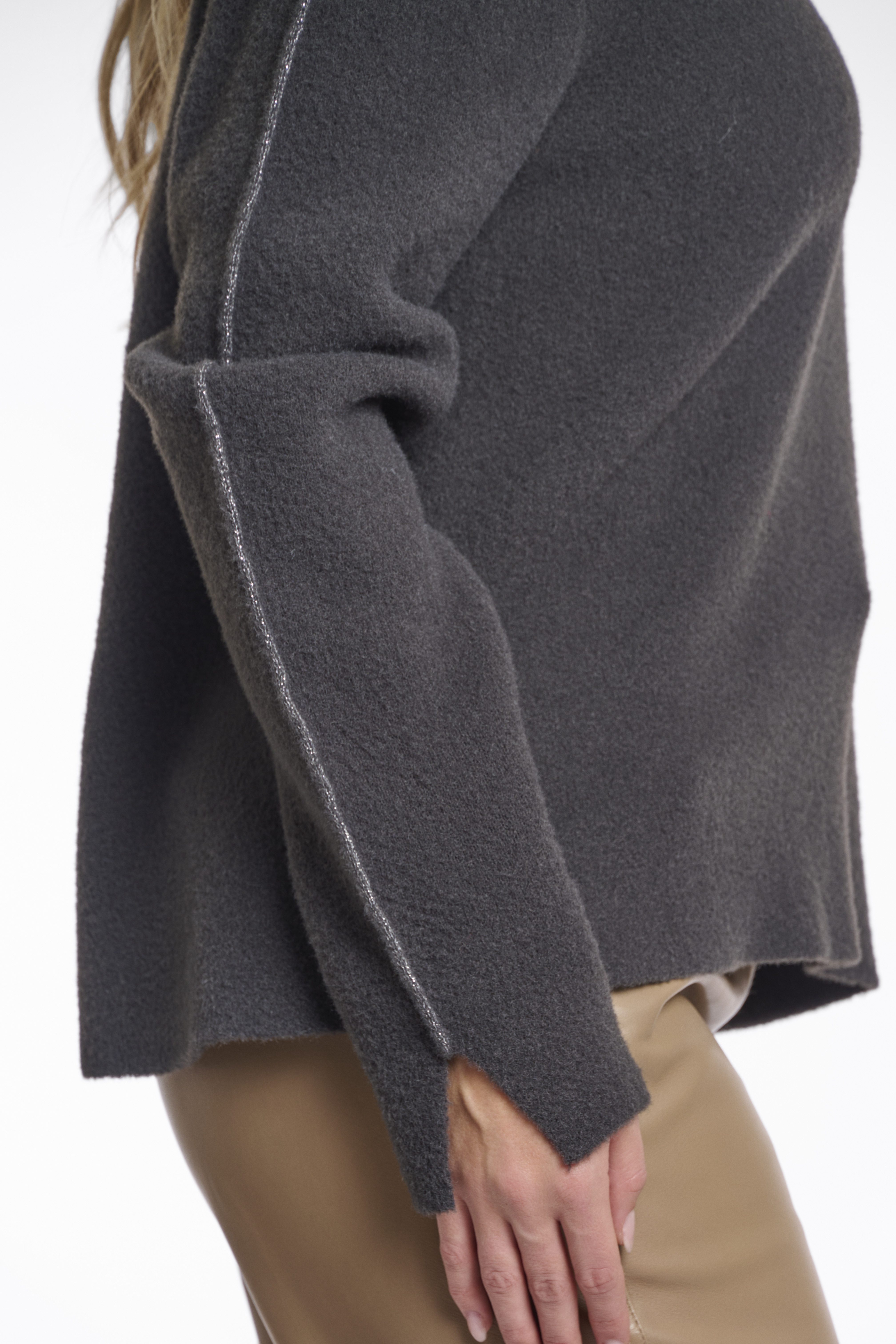 Rino & Pelle - Mijntje V-Neck Sweater - Deep Iron