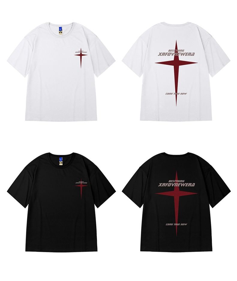 BEAUGALL - T-shirt met korte mouwen en print