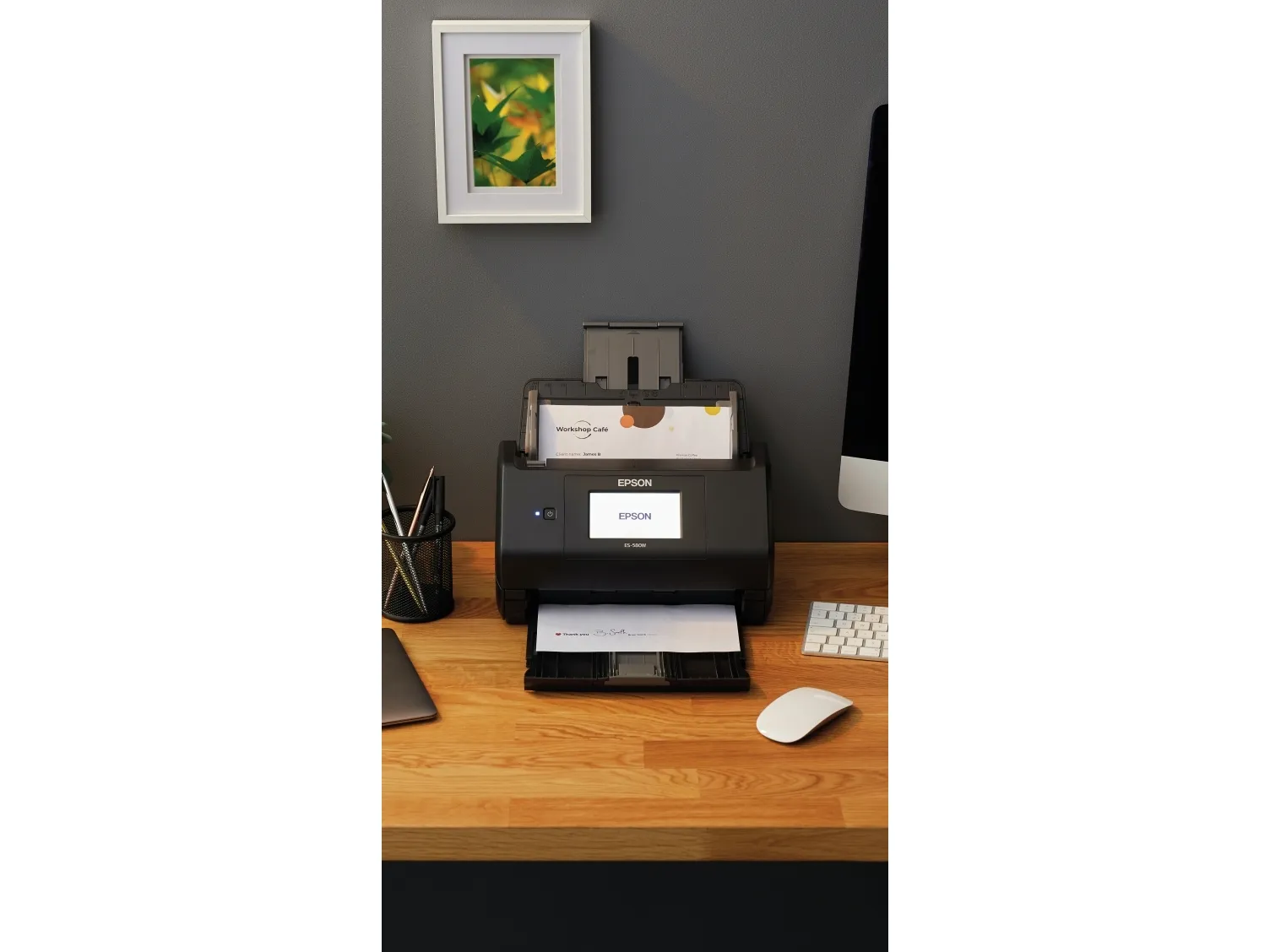 Epson WorkForce ES-580W DIN A4-Dokumentenscanner, ADF 100S.