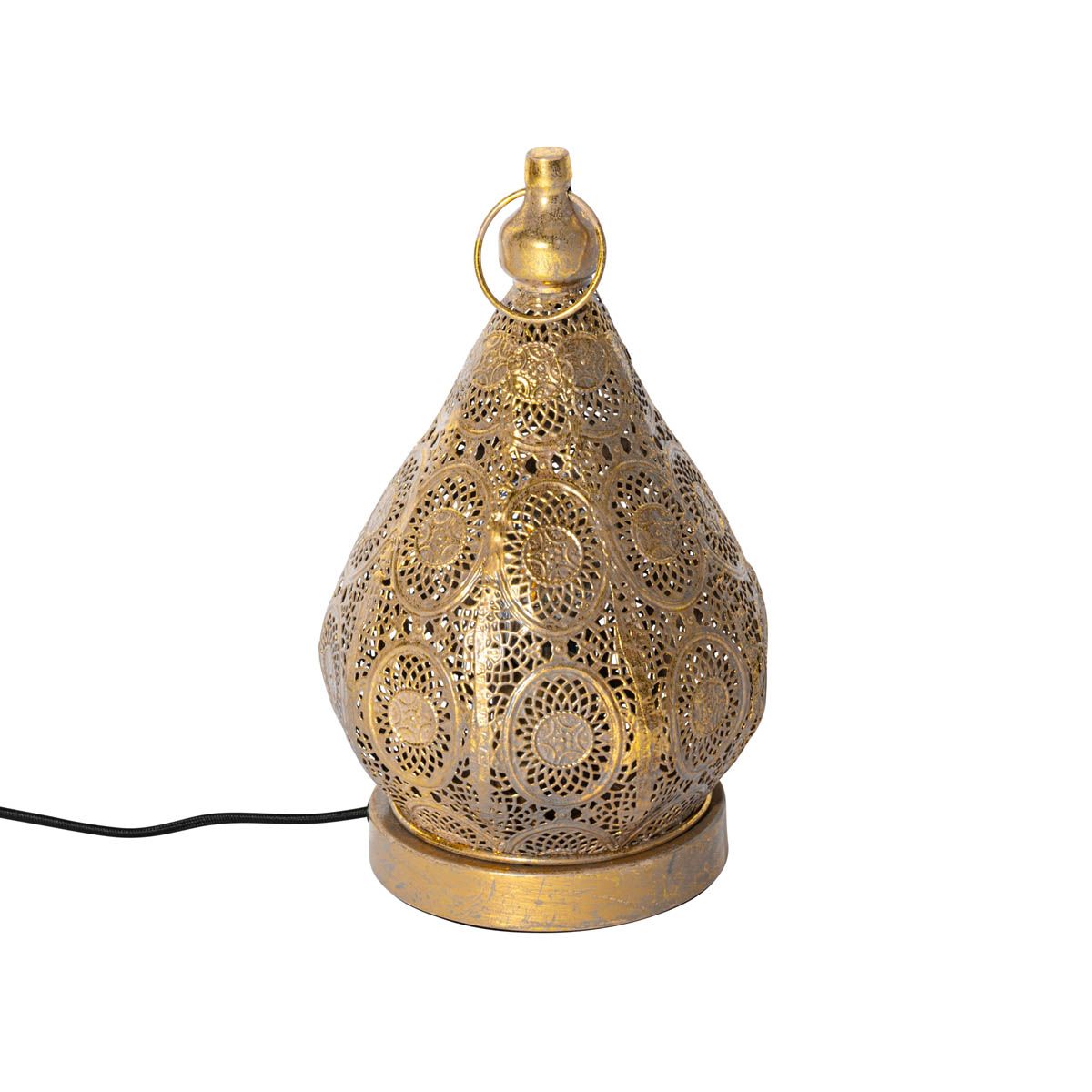 Oosterse tafellamp goud 19 cm - Mowgli