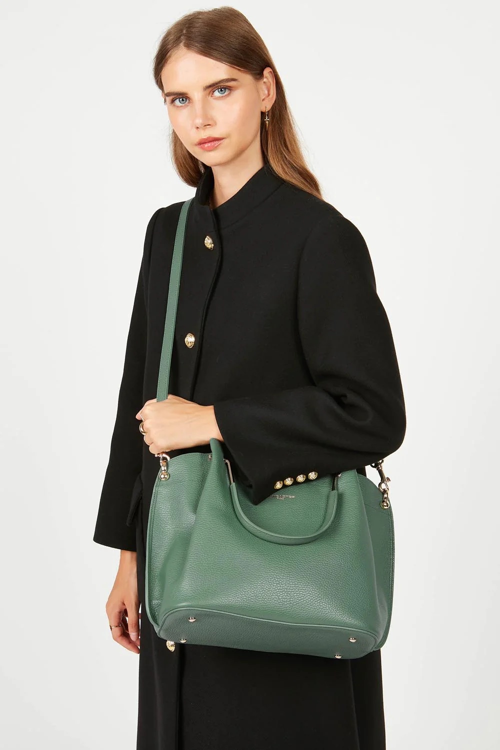 Foulonné Double-Grand sac à main