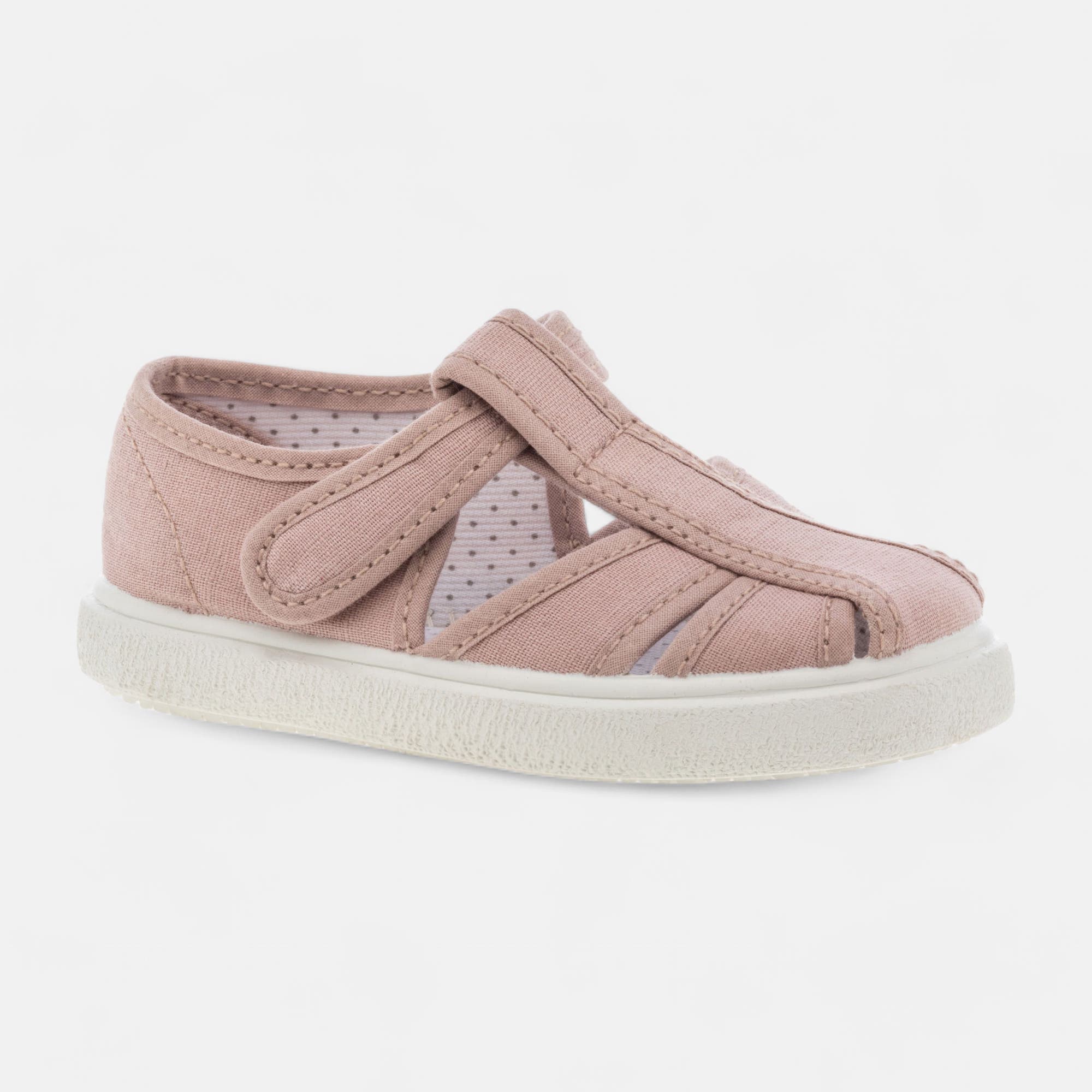 Baskets en toile Bébé fille rose
