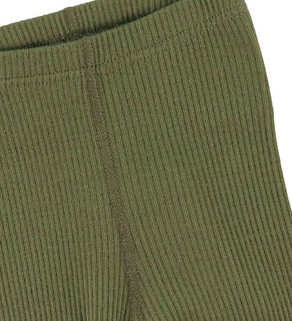 Hust and Claire Leggings - Lee - Rib - Wolle - Dusty Green