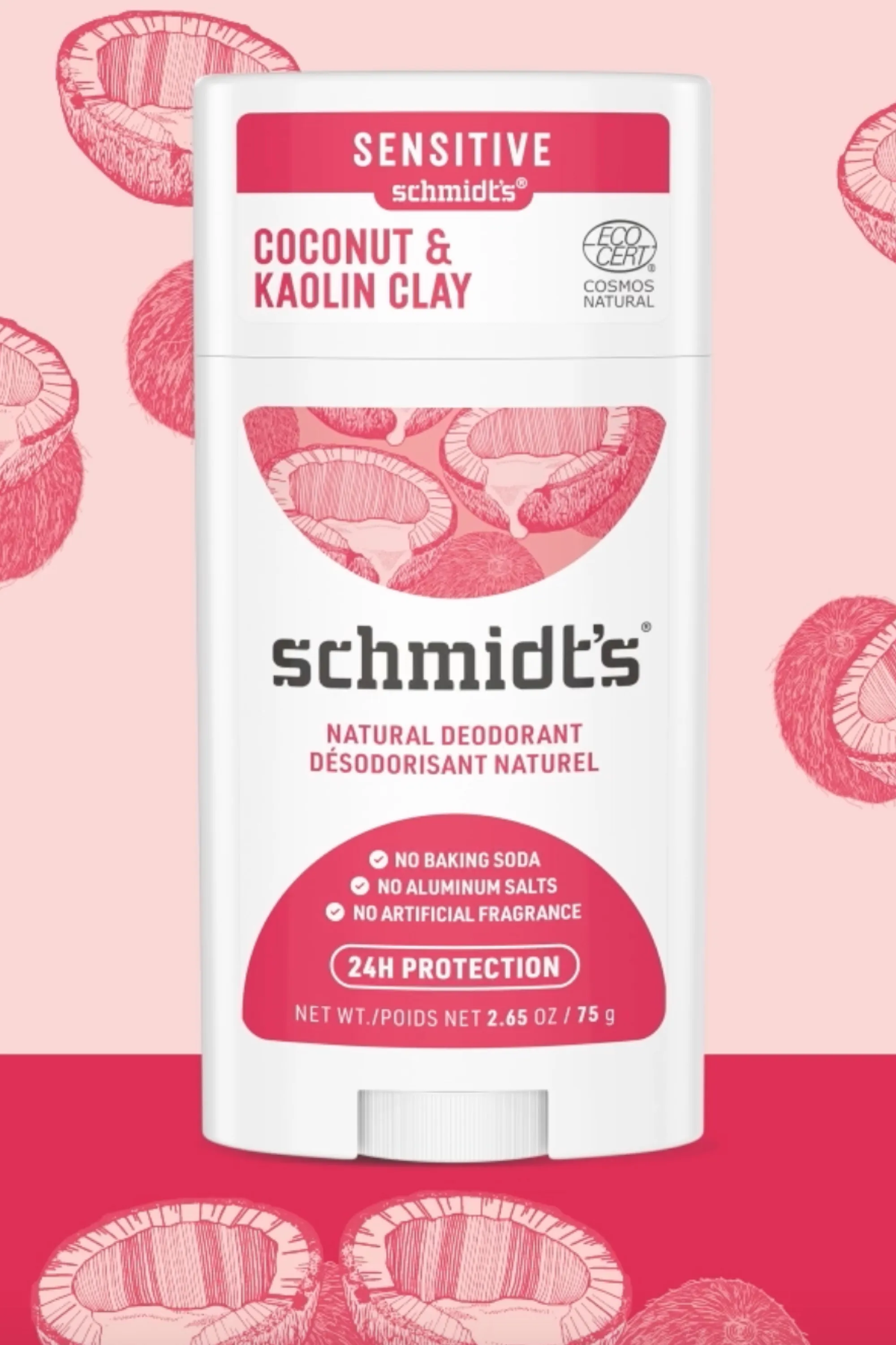 Schmidt’s Duo de déodorants stick Noix de Coco & Argile Kaolin-116 ml