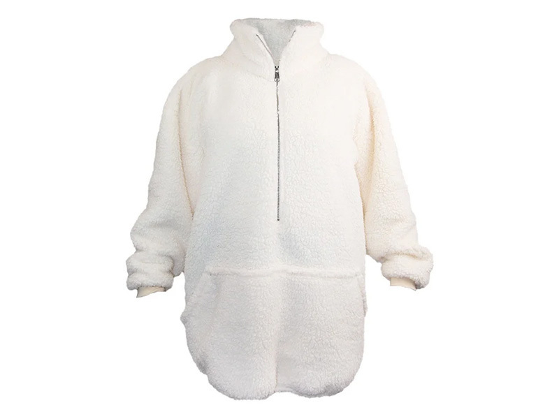 Unique Living Willow Long oversized hoodie - Dove White