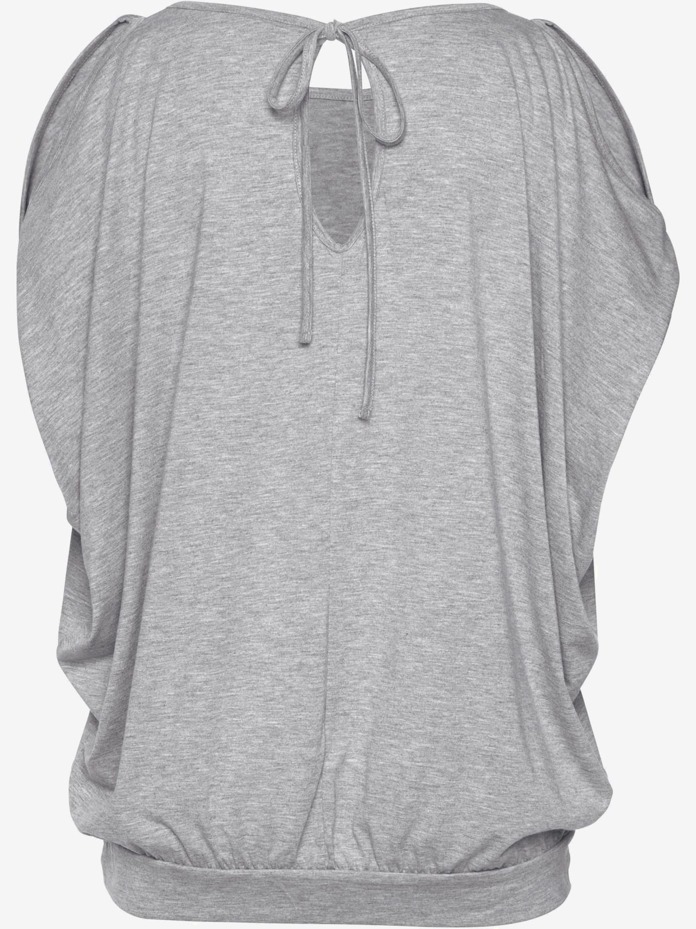 T-shirt de plage coupe affinante, fentes aux manches