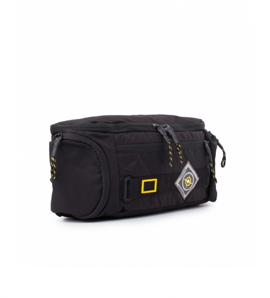 Bolsa de ombro National Geographic New Explorer preta - 15 x 12,75 x 37 cm