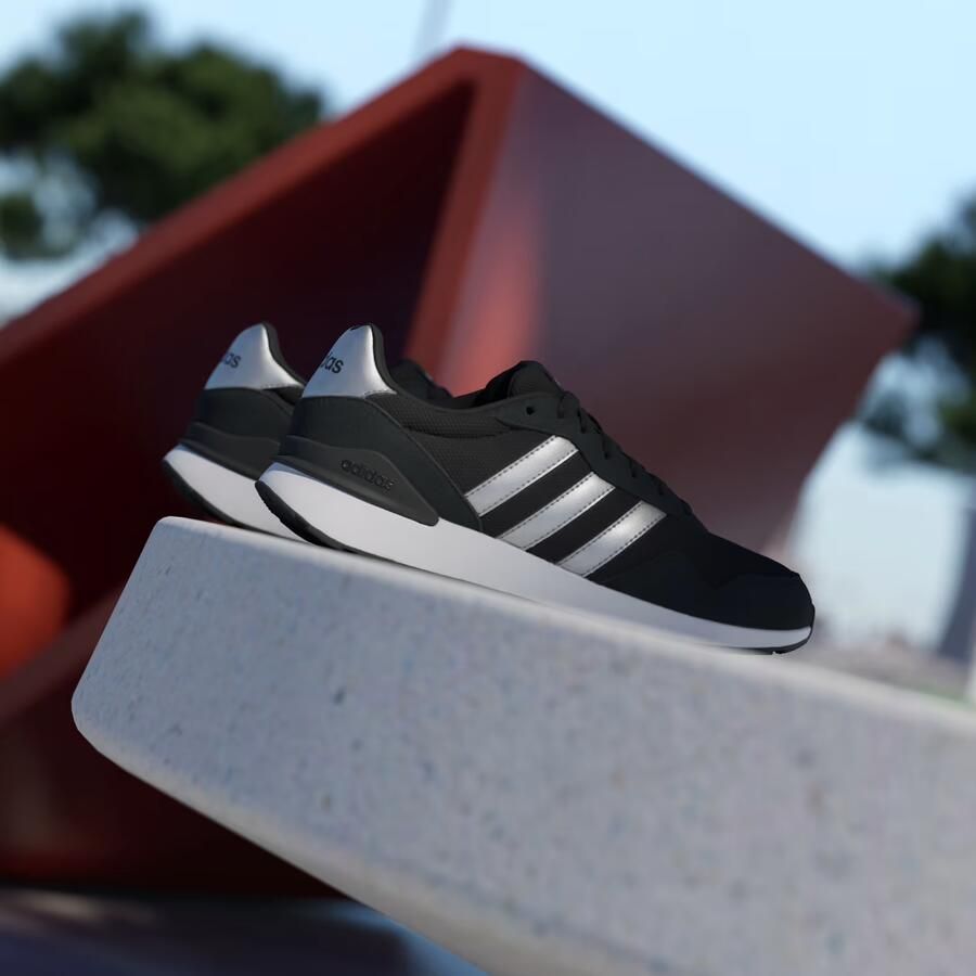 ADIDAS SPORTSWEAR Sneakers laag 'Run 60s 4.0' zwart zilver