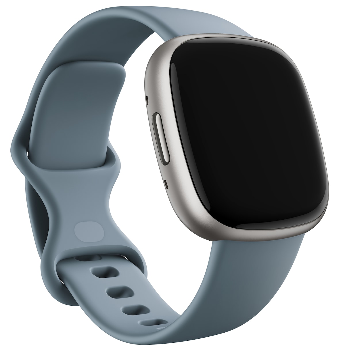 Fitbit Versa 4 smartklokke (Waterfall Blue/Platinum)