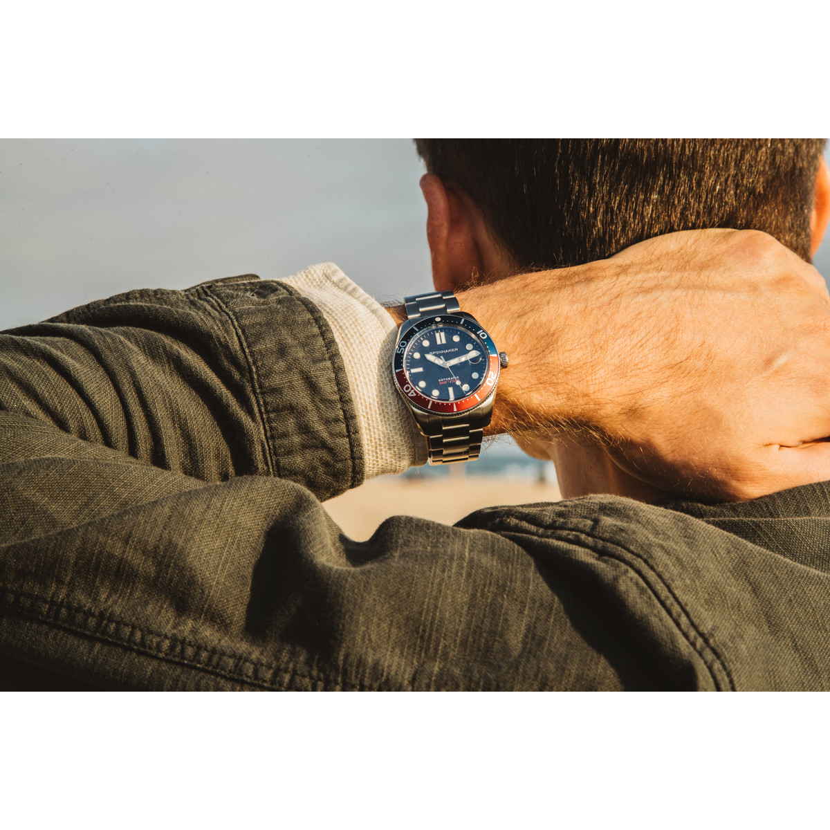 Montre SPINNAKER Croft Mid Size homme automatique bracelet acier argent