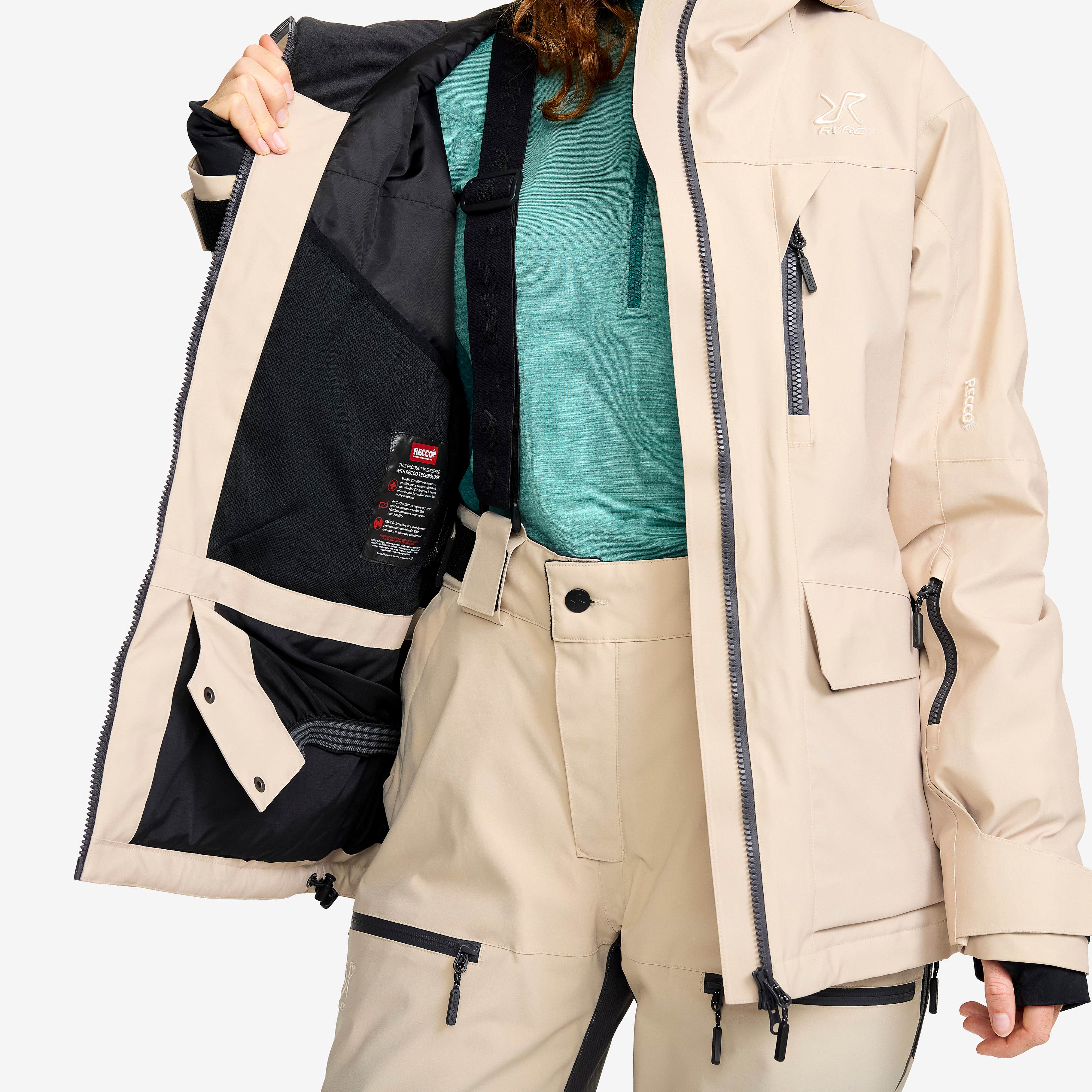 Halo 2L Insulated Ski Jacket Dame Peyote