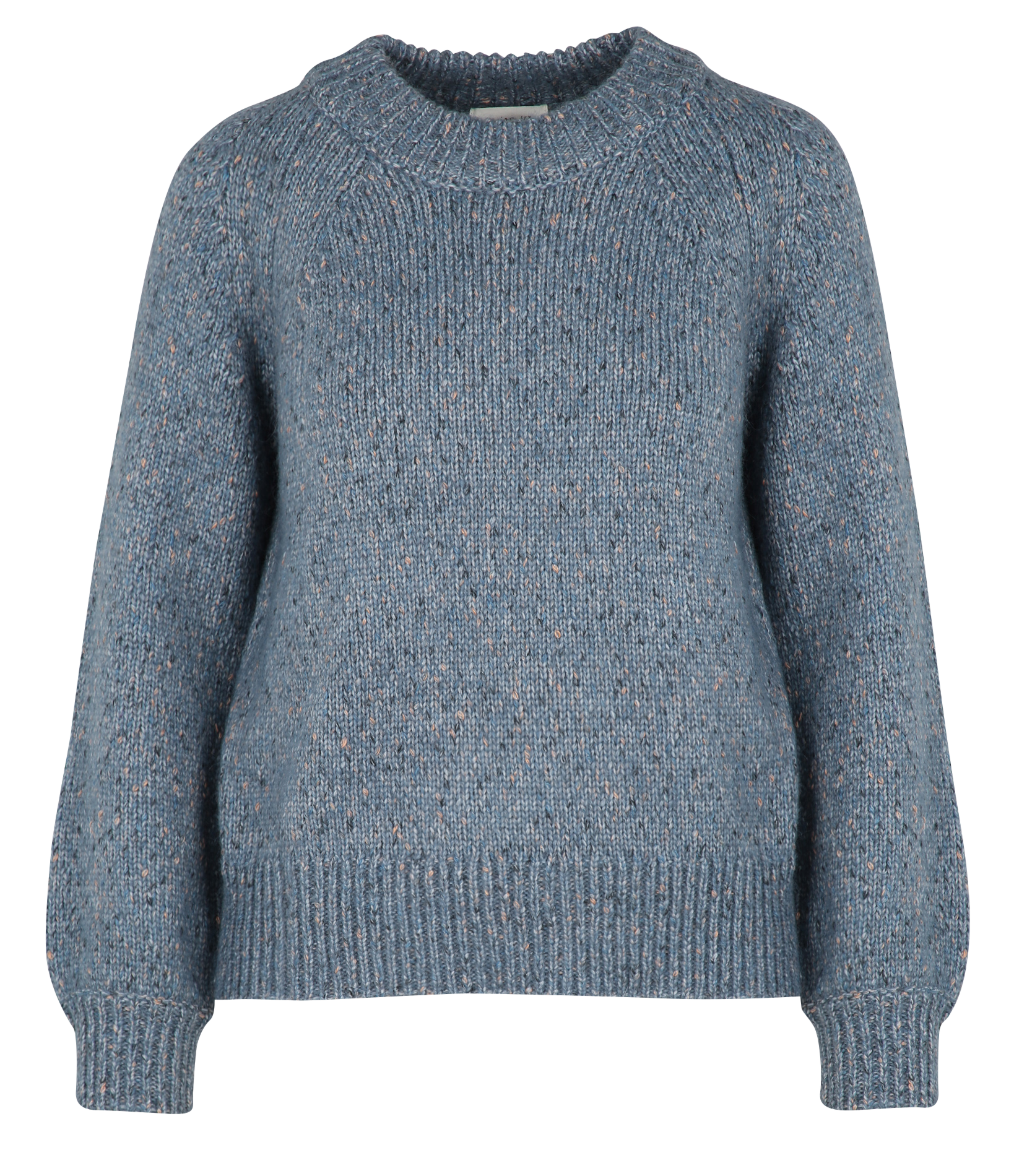 AGNES - Pull droit col rond| Bleu