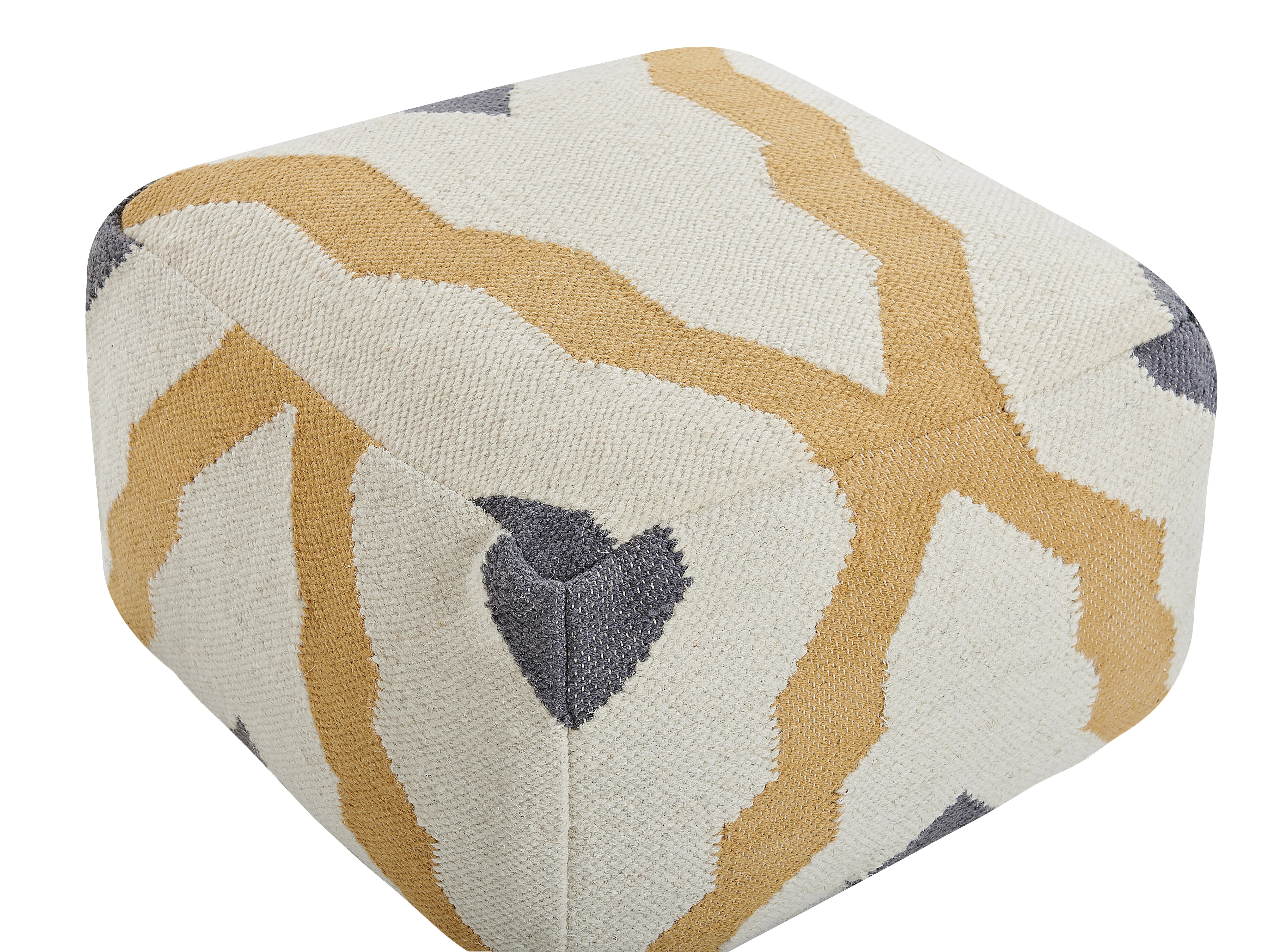 Poef ZEUGMA Wol Beige