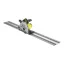 Batteridrevet dykksag med styreskinne 18 V Ø165 mm