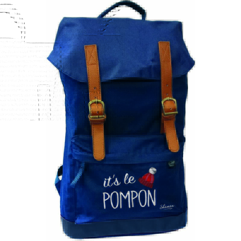 Quo Vadis - Sac à dos - Shaman - 28x40x12 cm - Toile (polyester) - 1 compartiment(s) - Avec bretelles et poignée- par 2