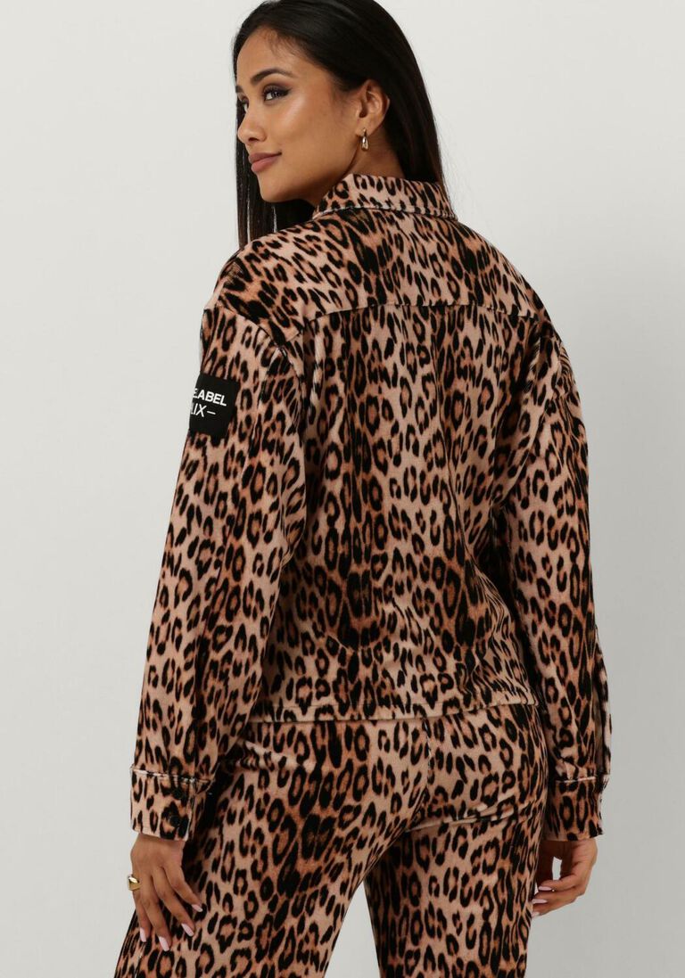 ALIX THE LABEL bruine alix the label blouse ladies woven leopard velvet blouse