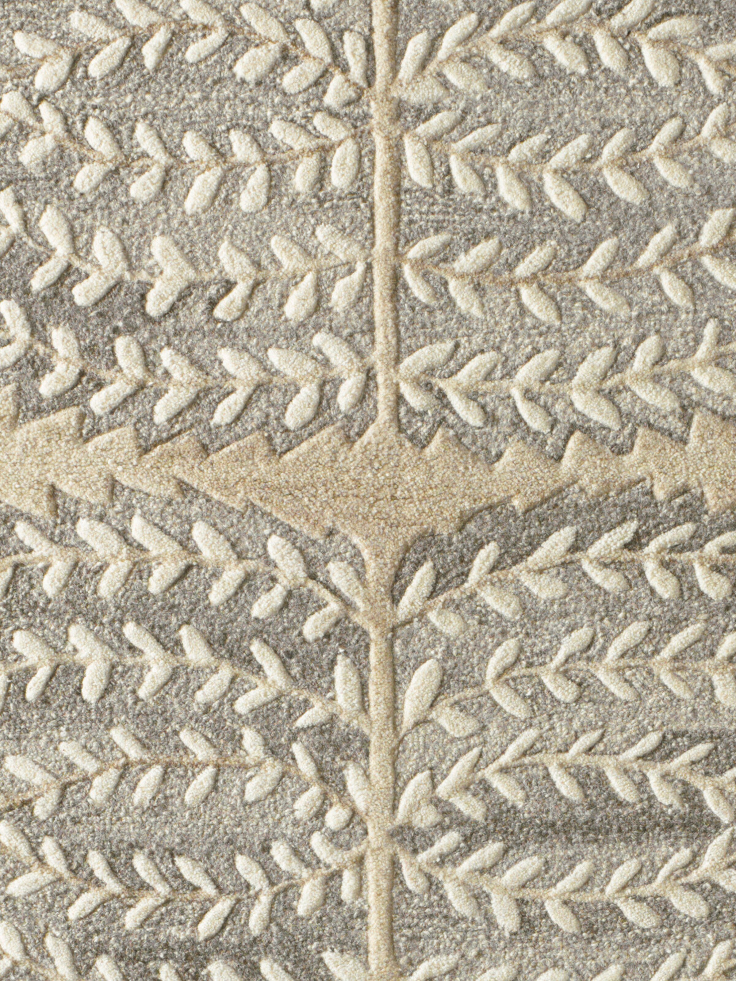 heine home Hochflorteppich in grau-beige