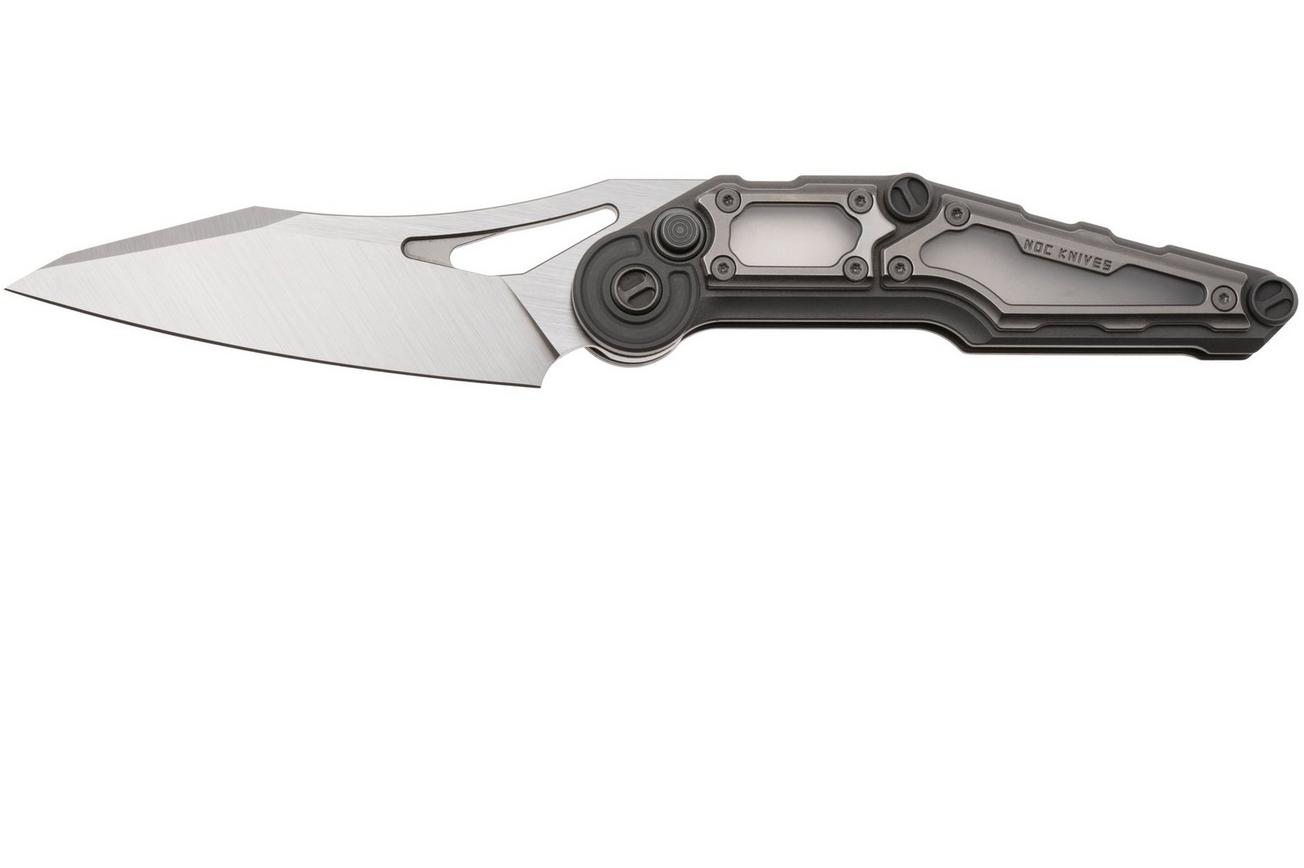 NOC Knives MT-3209, Satin M390, Gray Titanium, Gray Titanium Inlay zakmes