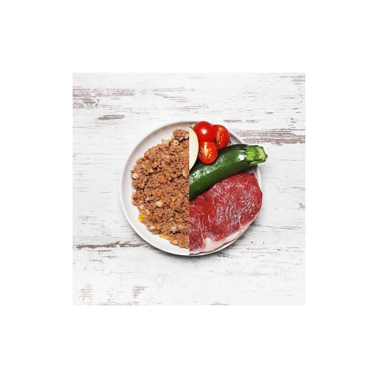 DOG'S LOVE Nassfutter Hund, Adult, Bio 6x200 g Rind mit Reis, Apfel und Zucchini
