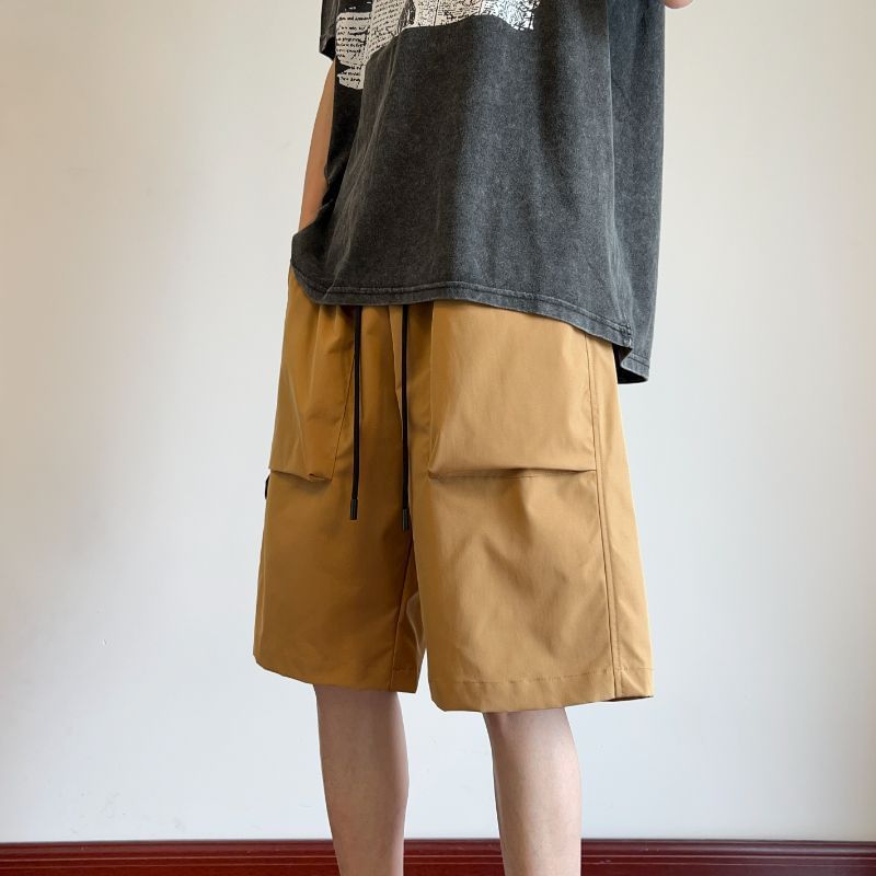 Obikan - Effen shorts met trekkoordtaille