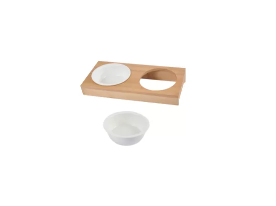Lot de 2 Gamelles Chien & Chat 